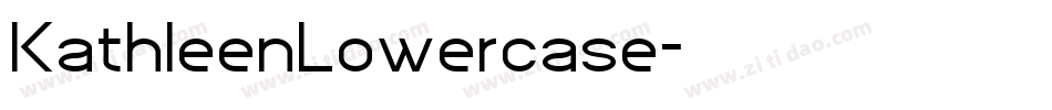 KathleenLowercase字体转换