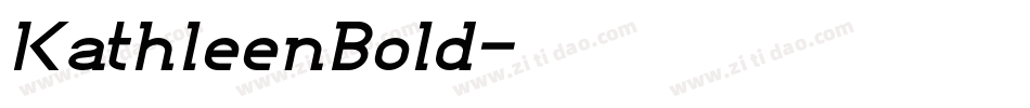 KathleenBold字体转换