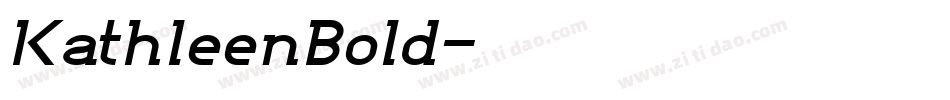 KathleenBold字体转换