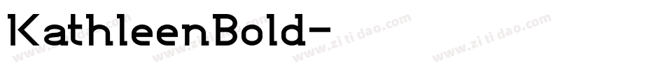 KathleenBold字体转换