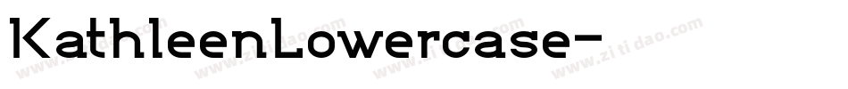 KathleenLowercase字体转换