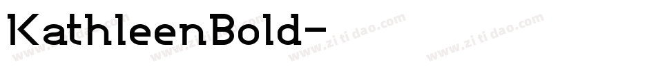 KathleenBold字体转换