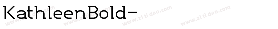 KathleenBold字体转换