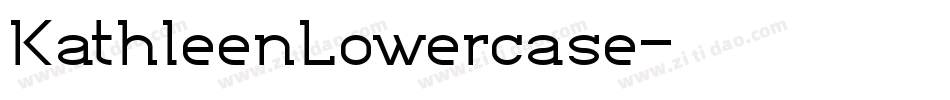 KathleenLowercase字体转换