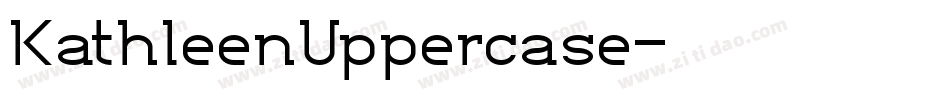 KathleenUppercase字体转换