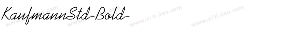 KaufmannStd-Bold字体转换