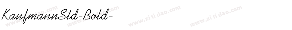 KaufmannStd-Bold字体转换