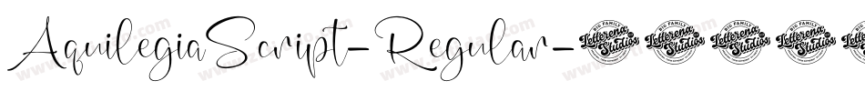 AquilegiaScript-Regular字体转换