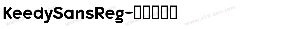 KeedySansReg字体转换