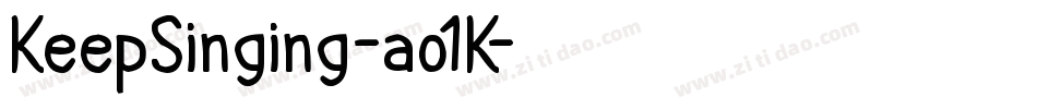 KeepSinging-ao1K字体转换