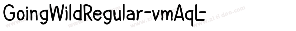 GoingWildRegular-vmAqL字体转换