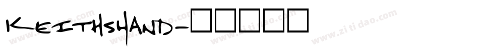 KeithsHand字体转换