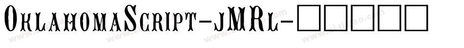 OklahomaScript-jMRl字体转换