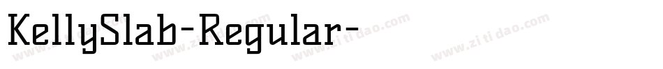 KellySlab-Regular字体转换
