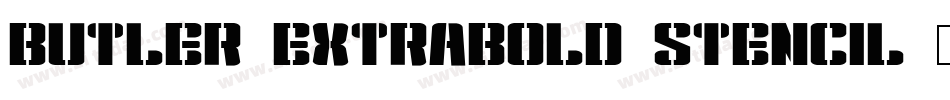 Butler_ExtraBold_Stencil字体转换