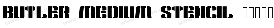 Butler_Medium_Stencil字体转换