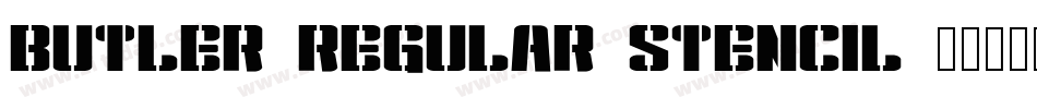 Butler_Regular_Stencil字体转换