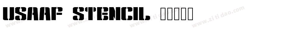 USAAF_Stencil字体转换