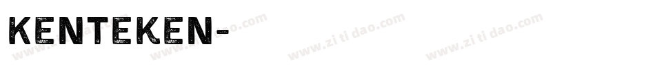 Kenteken字体转换