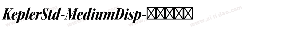 KeplerStd-MediumDisp字体转换