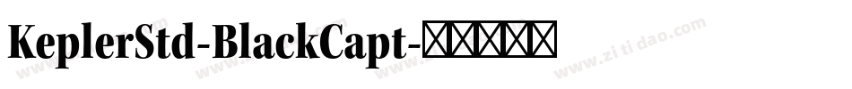 KeplerStd-BlackCapt字体转换