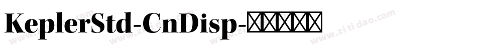 KeplerStd-CnDisp字体转换