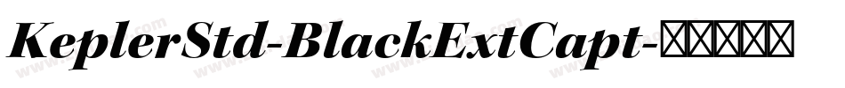 KeplerStd-BlackExtCapt字体转换