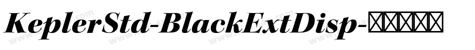 KeplerStd-BlackExtDisp字体转换