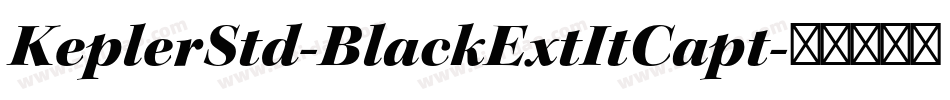 KeplerStd-BlackExtItCapt字体转换