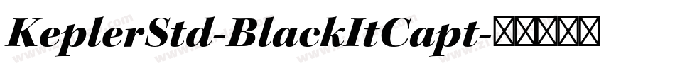 KeplerStd-BlackItCapt字体转换