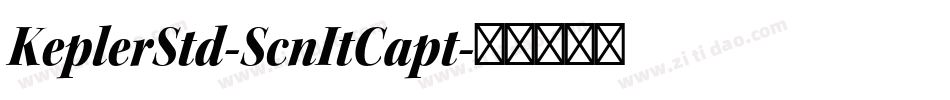 KeplerStd-ScnItCapt字体转换