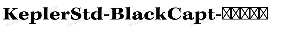 KeplerStd-BlackCapt字体转换