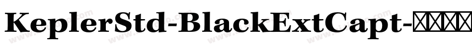 KeplerStd-BlackExtCapt字体转换