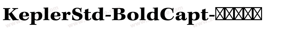 KeplerStd-BoldCapt字体转换