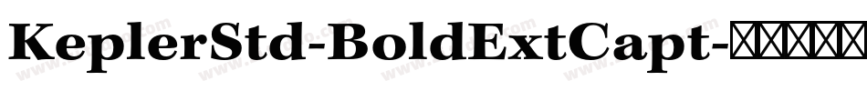 KeplerStd-BoldExtCapt字体转换