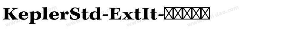 KeplerStd-ExtIt字体转换