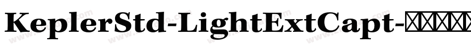 KeplerStd-LightExtCapt字体转换