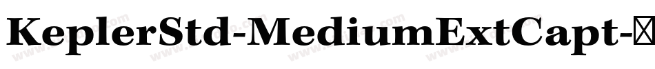 KeplerStd-MediumExtCapt字体转换