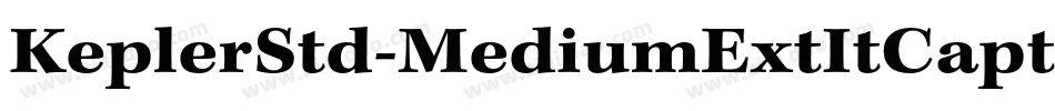 KeplerStd-MediumExtItCapt字体转换
