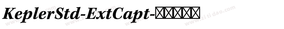 KeplerStd-ExtCapt字体转换