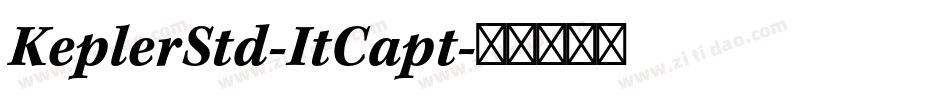 KeplerStd-ItCapt字体转换