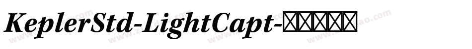 KeplerStd-LightCapt字体转换