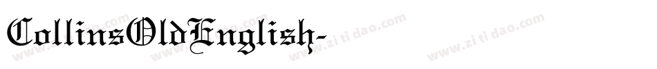 CollinsOldEnglish字体转换
