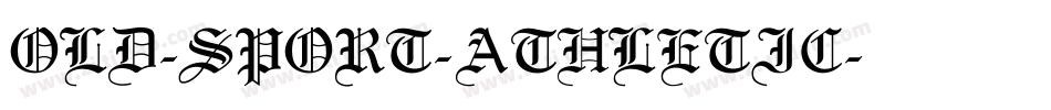OLD-SPORT-ATHLETIC字体转换