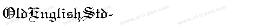 OldEnglishStd字体转换