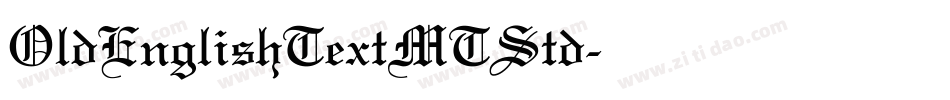 OldEnglishTextMTStd字体转换