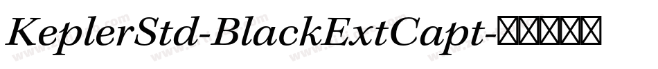 KeplerStd-BlackExtCapt字体转换