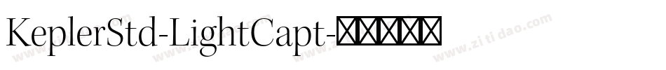 KeplerStd-LightCapt字体转换