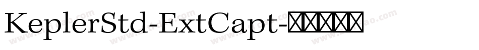KeplerStd-ExtCapt字体转换