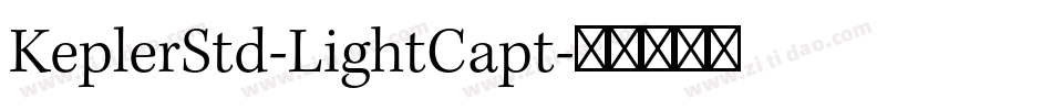 KeplerStd-LightCapt字体转换